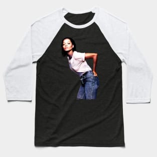 Diana Ross Classic Rare Photo Baseball T-Shirt